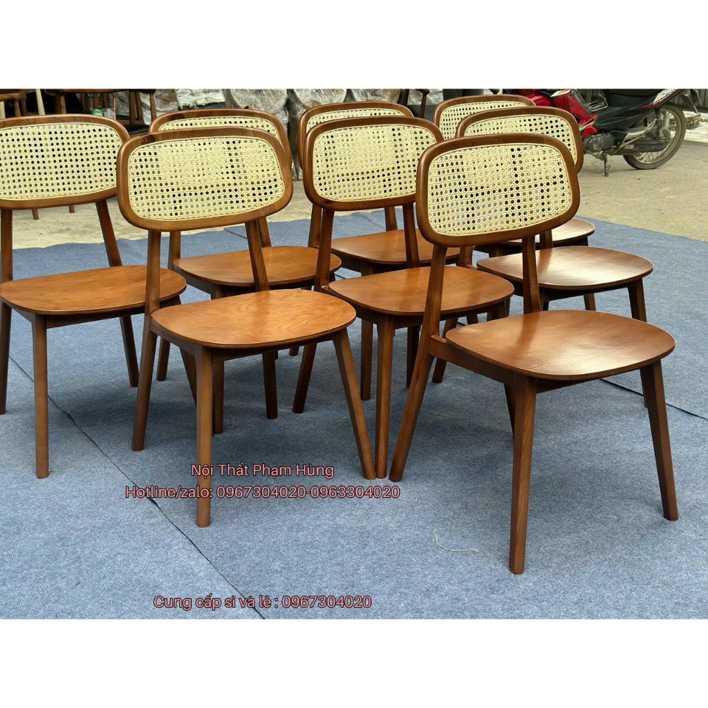 ghế gỗ lưng mây giá rẻ ghế gỗ cafe trà sữa ghế cao cấp nhà hàng khách sạn