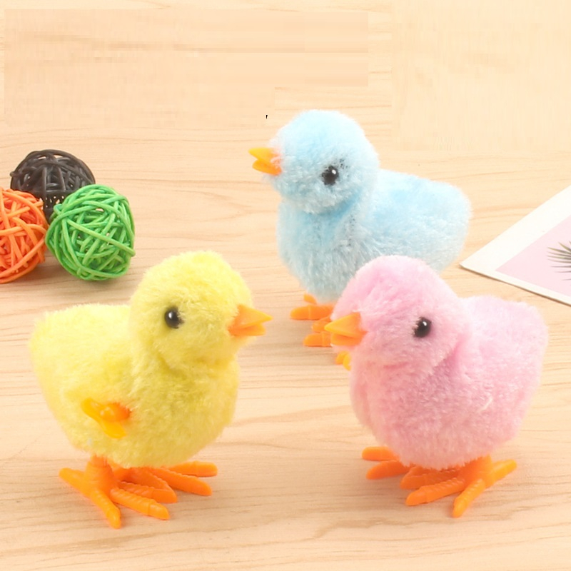 Đồ Chơi Gà Chạy Dây Cót - Gà Con Biết Nhảy - Đồ Chơi Vặn Cót Nhảy Lon Ton Bé Trai Bé Gái Chơi Vui Cả Ngày