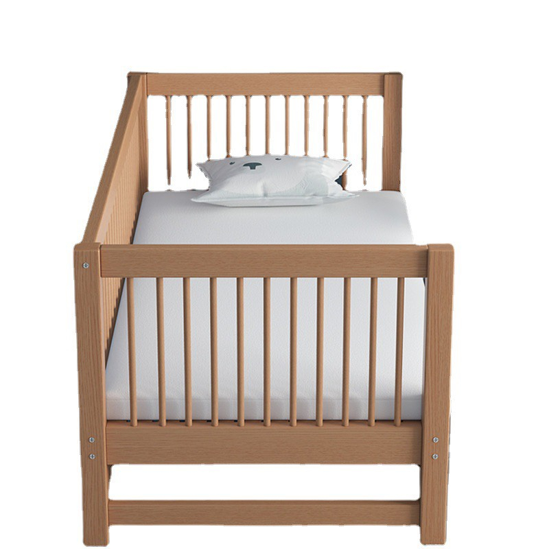 Giường cũi cho bé, giường ngủ trẻ em dài 1m5 rộng 80cm gỗ thông nhập khẩu - Nội Thất HT