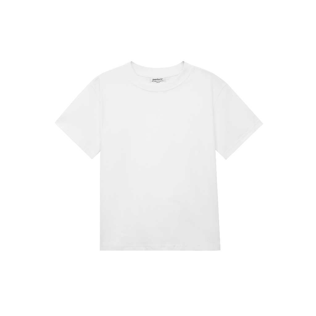 Áo thun baby tee trơn premium Perfect vải cotton 2C 250gsm cao cấp, ôm dáng chuẩn form dày dặn