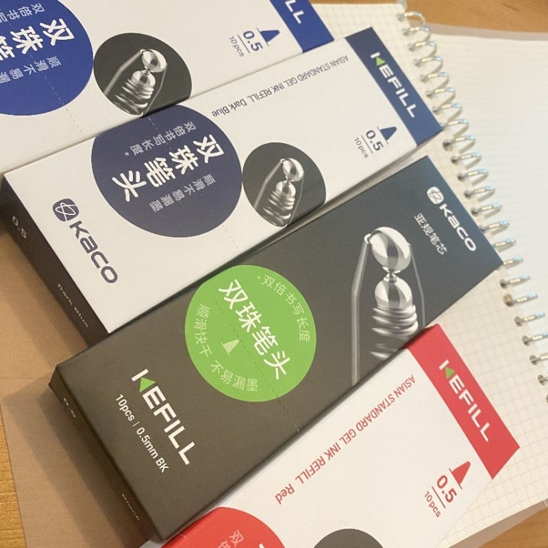 Ruột bút bi gel Kaco Pure ngòi 0,5mm .