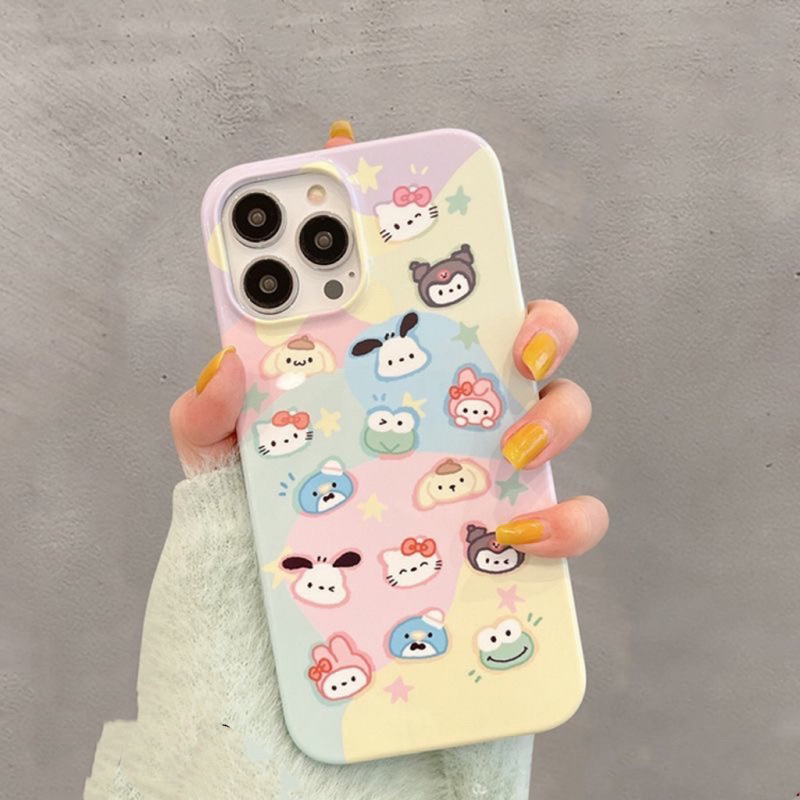 Ốp cho máy Xr độ 13 14 thường 2 cam chéo dễ thương