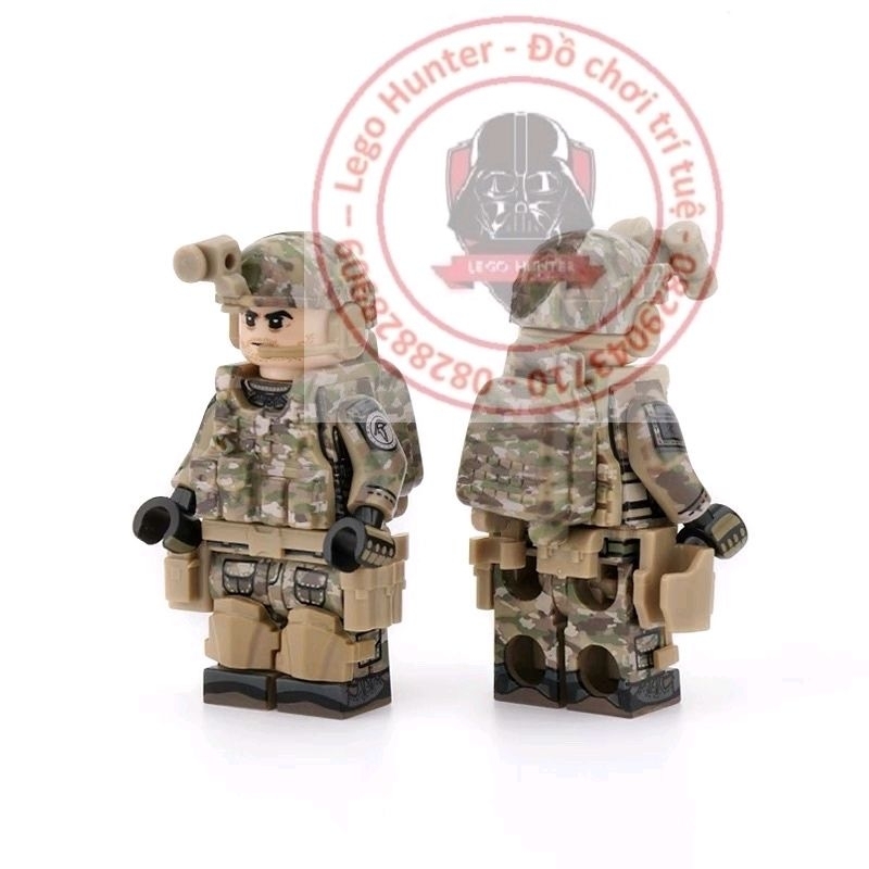 Us Army minifigures special force team đội 5 lính đặc nhiệm thủy quân lục chiến Mỹ kèm trang bị vũ khí
