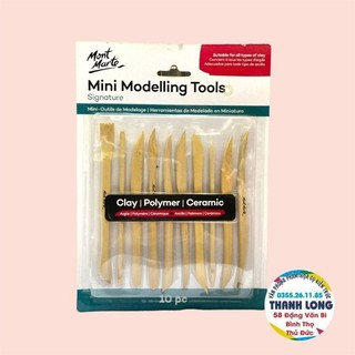 Hckt - bộ dụng cụ gỗ, điêu khắc tạo hình đất sét mont marte