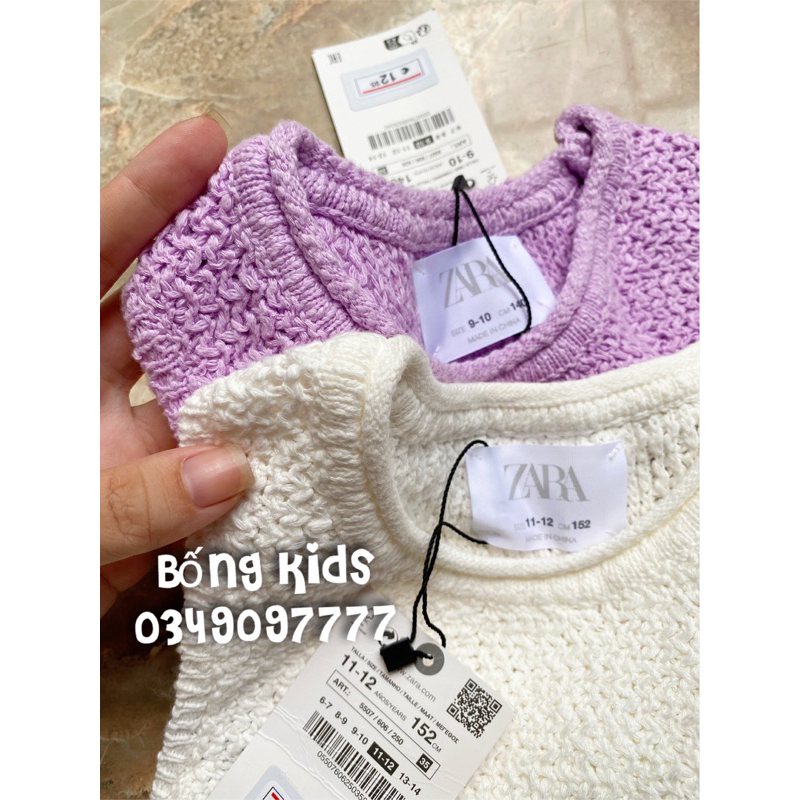 Áo Gile Len Bé Gái Dáng Ngắn ZR