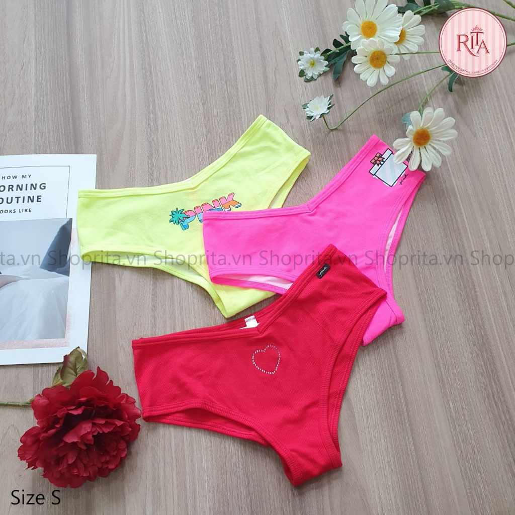SIZE S 91- 96CM Cơ bản Nửa Mông Quần lót Victoria Secret chính hãng, săn sale giá rẻ