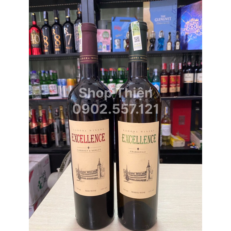 Vang Đà Lạt Excellence Đỏ 12 750ml