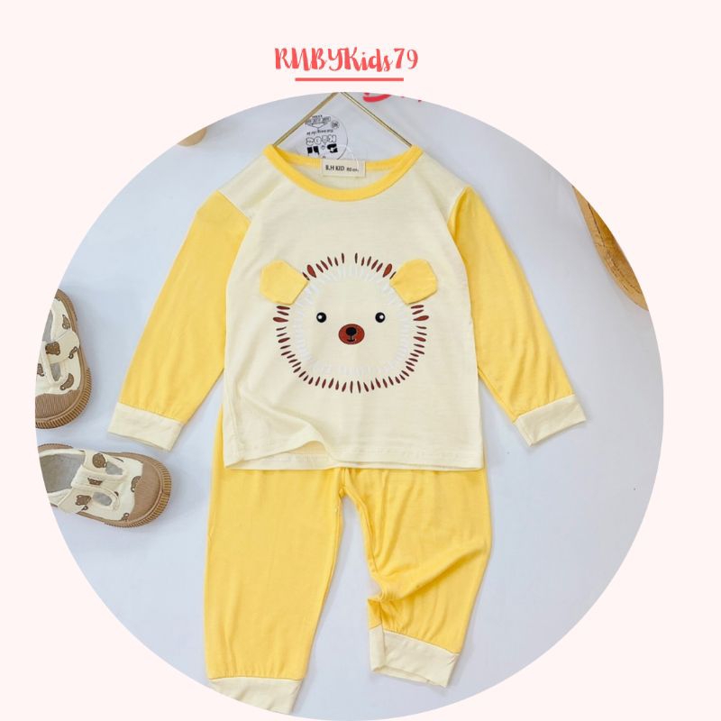Đồ dài tay cho bé gái chất vải thun lạnh 4 chiều mát mịn - rubykids79