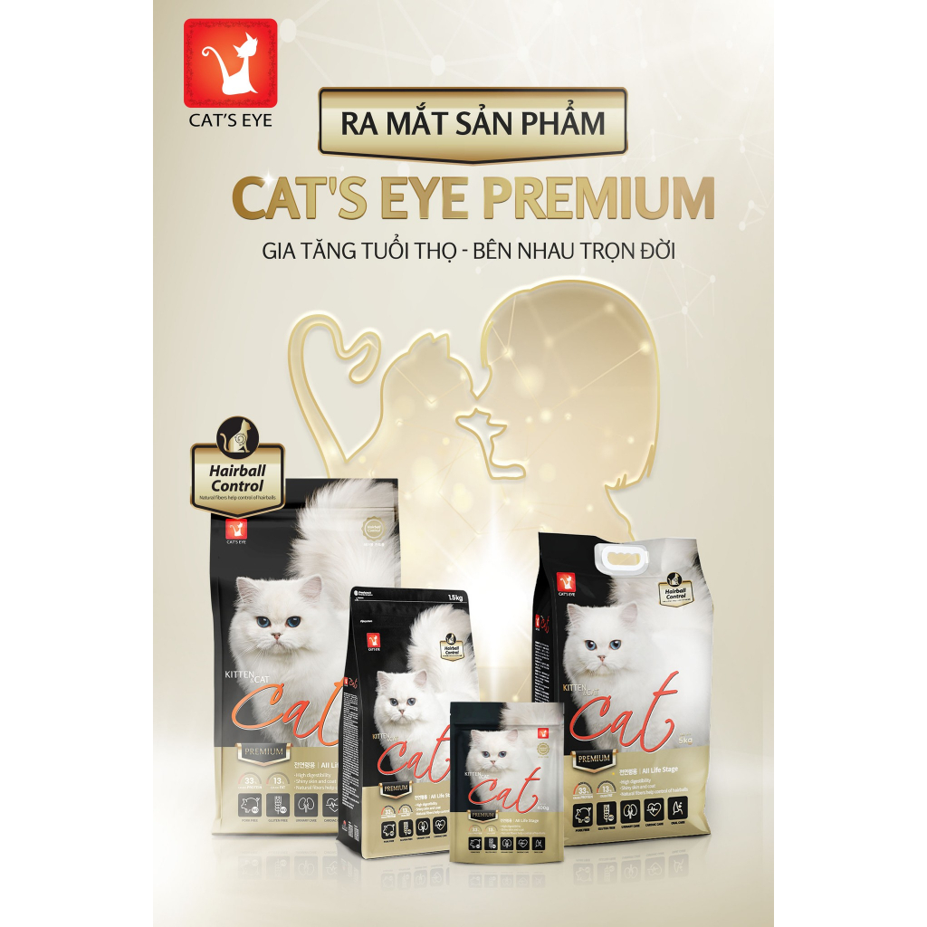 Hạt thức ăn cho mèo Cat’s Eye nhập khẩu Hàn Quốc