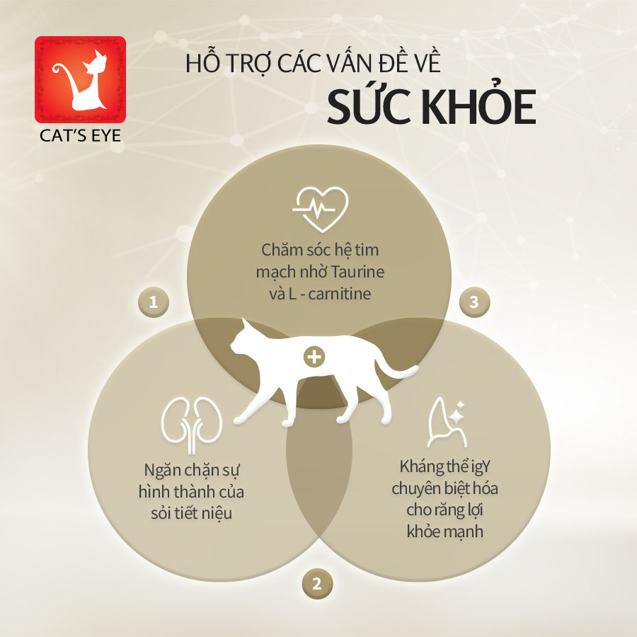 Hạt thức ăn cho mèo Cat’s Eye nhập khẩu Hàn Quốc