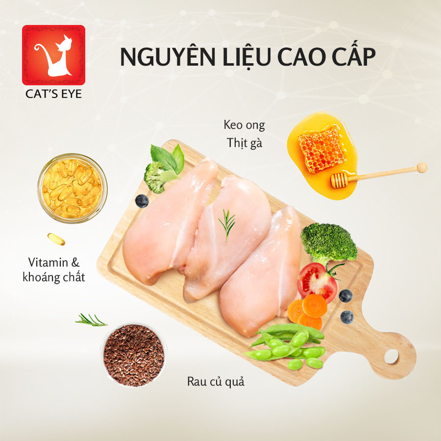 Hạt thức ăn cho mèo Cat’s Eye nhập khẩu Hàn Quốc