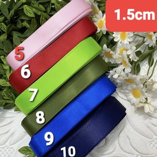 Ruy băng lụa satin 2 mặt, size 1.2cm đến 1.5cm
