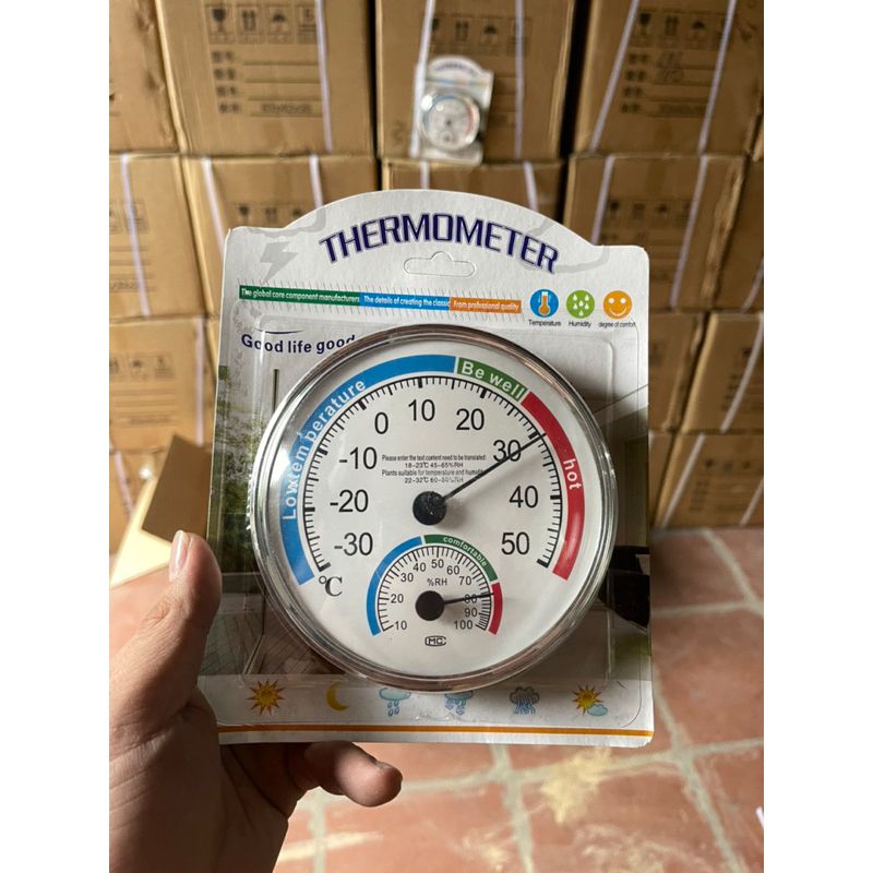 Nhiệt kế tròn có độ ẩm