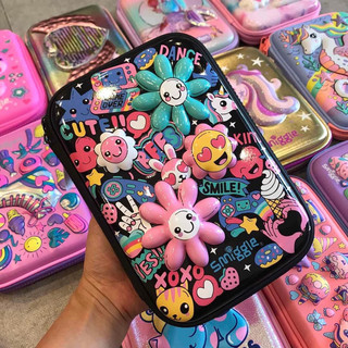 Hộp bút Smiggle bông hoa cao cấp