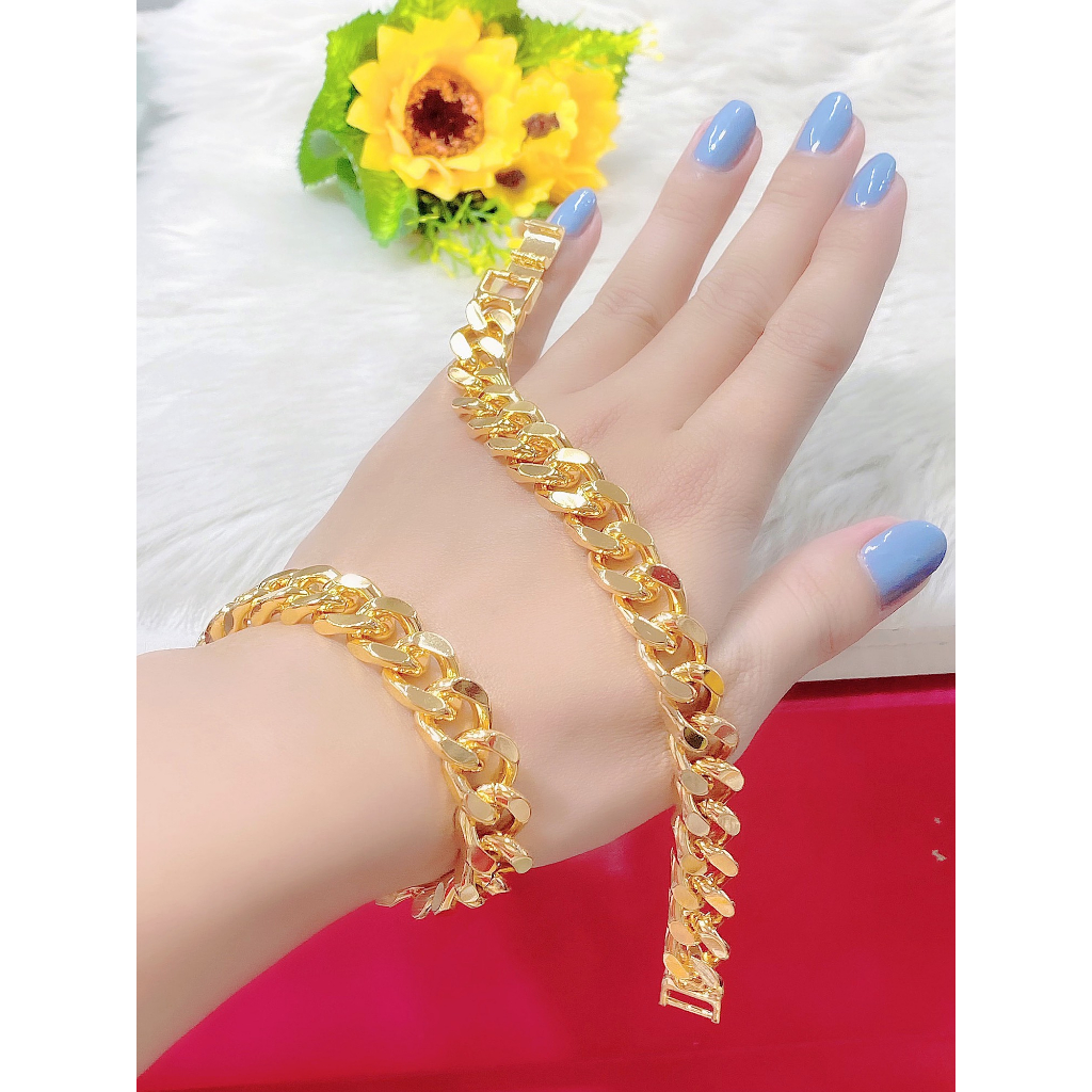 Lắc Tay Nam Mắt Xích UHA - 08 Titan không đen không rĩ siêu bền màu