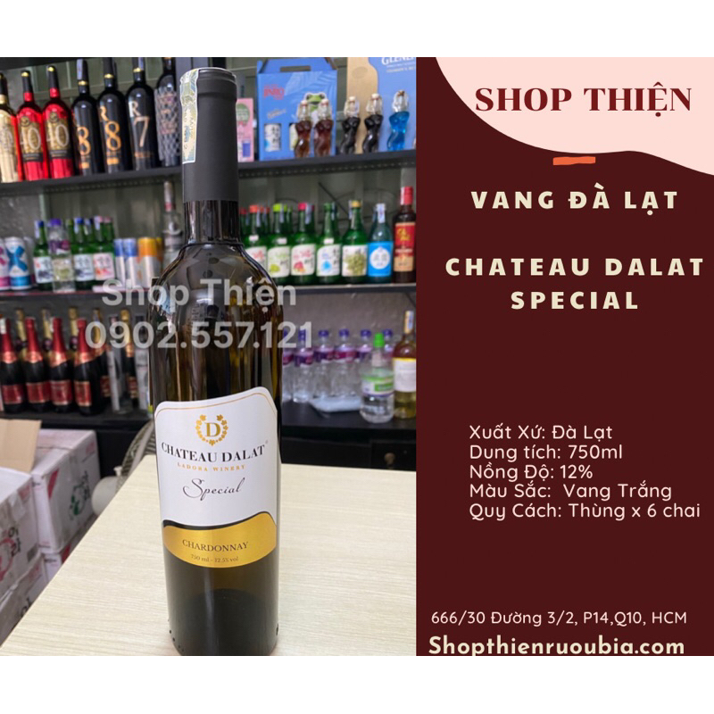 Vang Đà Lạt Trắng Chateau Dalat SPECIAL 12 750ml