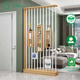 Kệ Vách Ngăn Lam Sọc Hiện Đại KiKo - Gỗ MDF 15mm Lõi Xanh Chống Ẩm