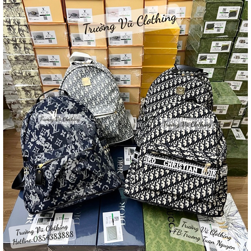 Balo Đì_Or Vân Dệt Thổ Cẩm,Balo Nam Nữ Size 40 Bản To