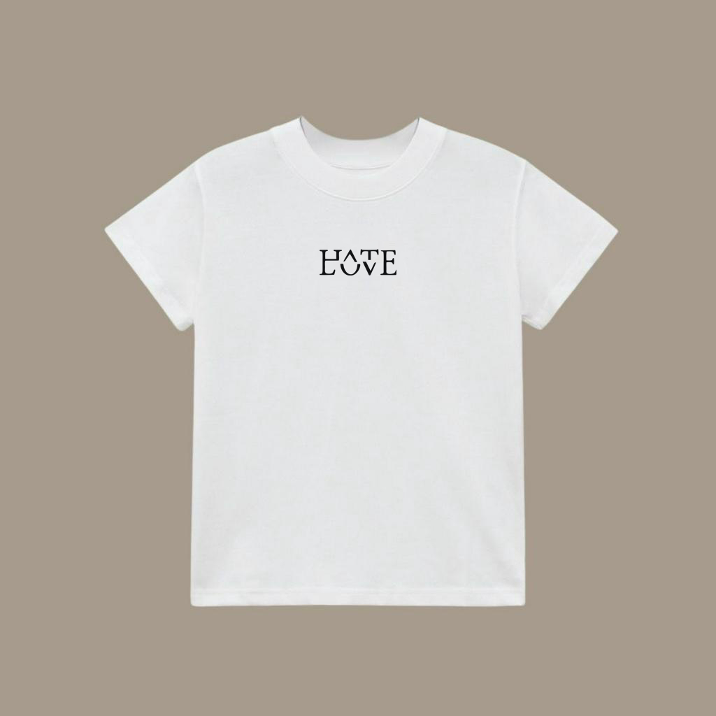 Áo thun nữ baby tee  ngắn tay in chữ FVCK-LOVE hottrend 2023 chất cotton  100% 2 chiều siêu cấp mát lịm