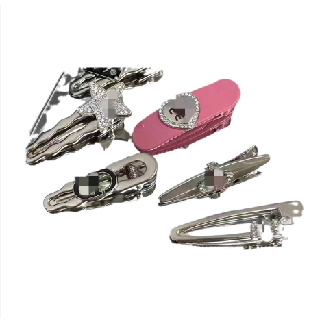 Vỉ kẹp tóc kim loại 7 chi tiết đính nhiều hình sang chảnh phong cách Retro