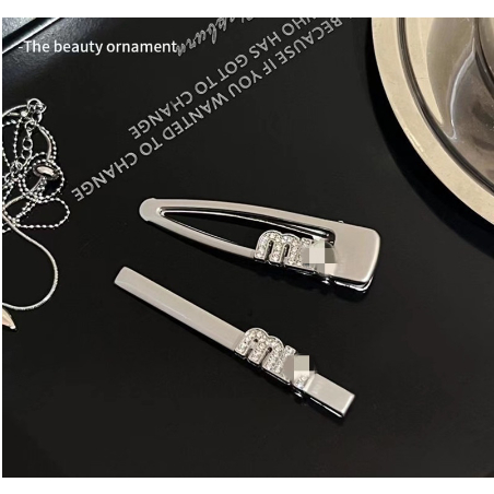 Vỉ kẹp tóc kim loại 7 chi tiết đính nhiều hình sang chảnh phong cách Retro