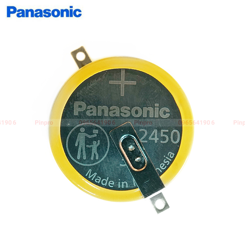 Pin nồi cơm Nhật Panasonic CR2450 3V hàn chân