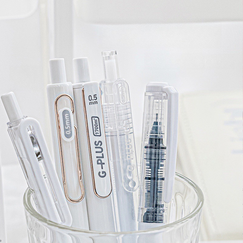 Set 5 Bút Bi Gel Mực Đen Languo Màu Pastel Phiên Bản Giới Hạn 2023