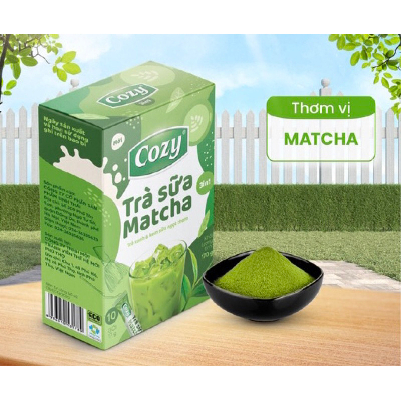 Trà Matcha Sữa 3in1 10-18 Tép*15gr
