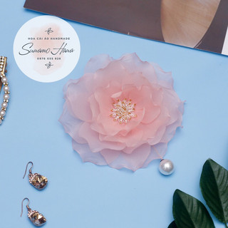 Hoa cài áo handmade - Hoa Trà các màu