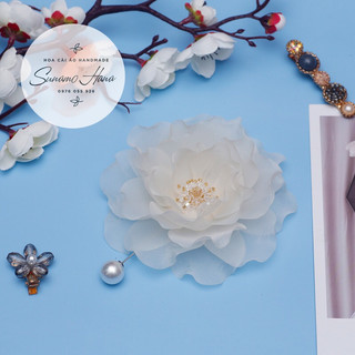 Hoa cài áo handmade - Hoa Trà các màu