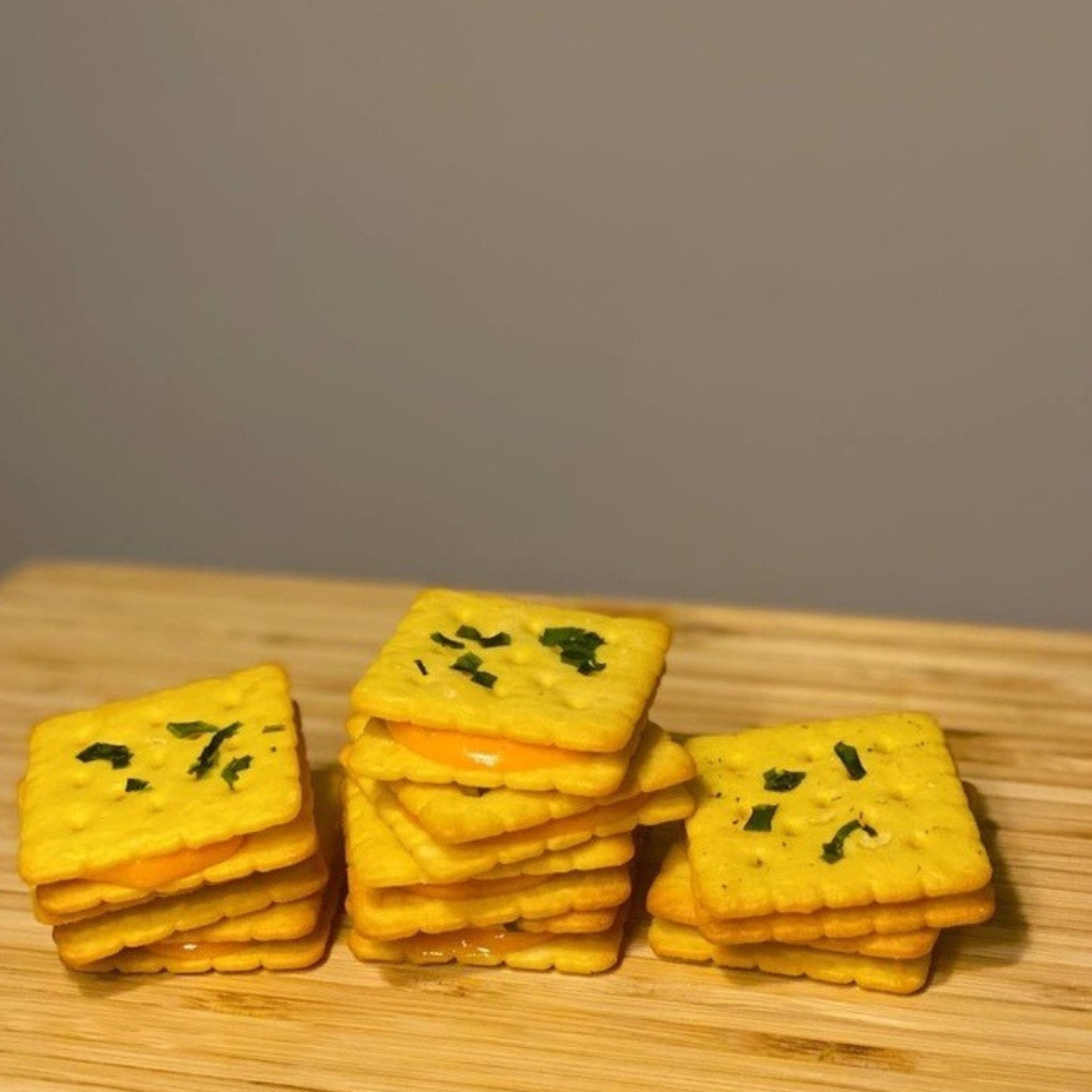 Bánh hành phô mai kéo sợi Mamfa ngọt từ đường ăn kiêng không gây béo ăn vặt healthy