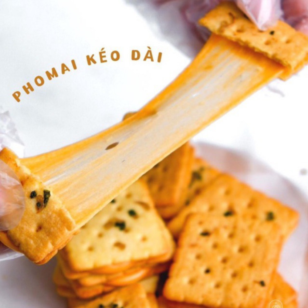 Bánh hành phô mai kéo sợi Mamfa ngọt từ đường ăn kiêng không gây béo ăn vặt healthy