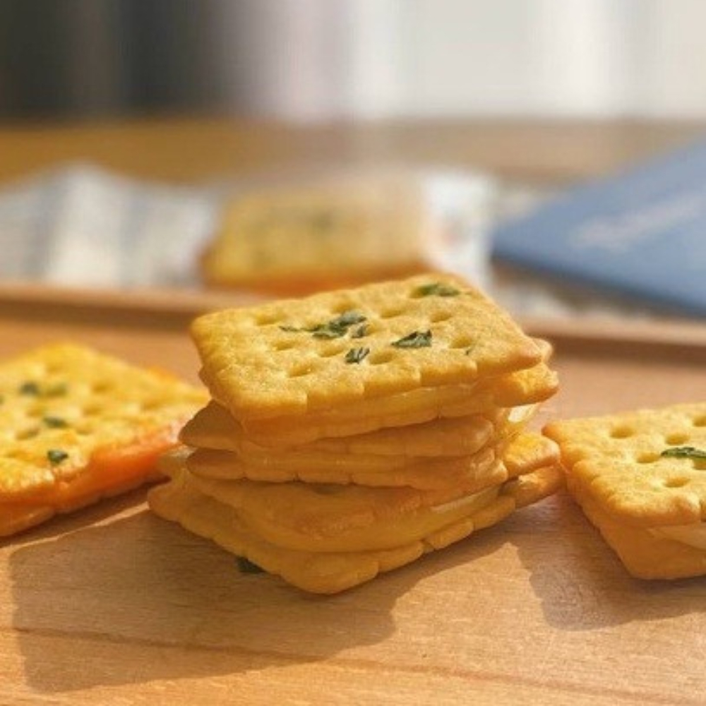 Bánh hành phô mai kéo sợi Mamfa ngọt từ đường ăn kiêng không gây béo ăn vặt healthy