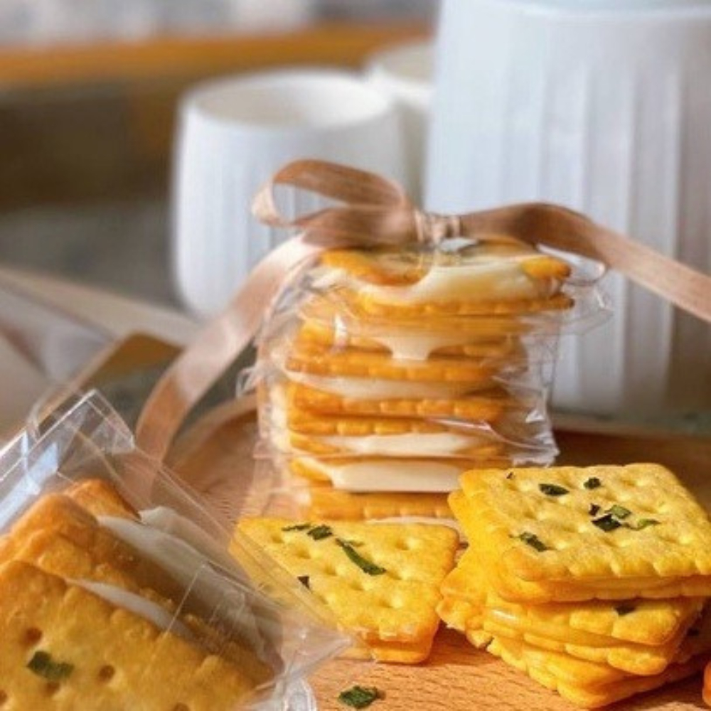 Bánh hành phô mai kéo sợi Mamfa ngọt từ đường ăn kiêng không gây béo ăn vặt healthy