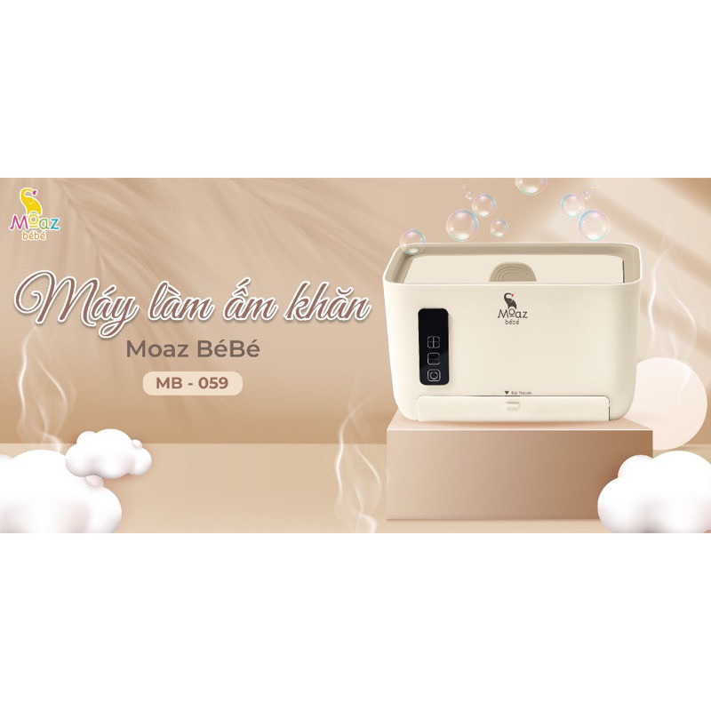 Máy làm ấm khăn moaz bebe mb059 bảo hành chính hãng 12 tháng