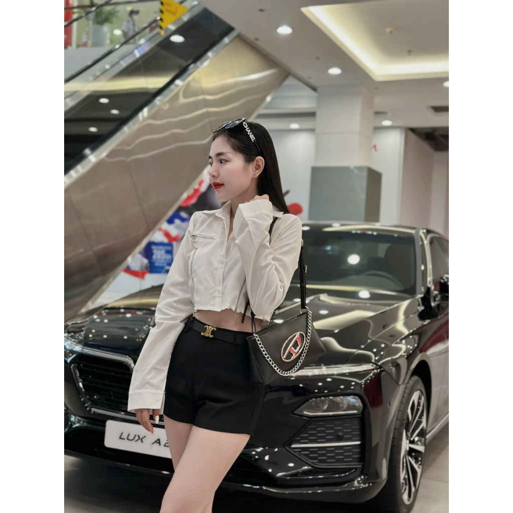 KẸP NÁCH CHỮ D TRƠN SIZE 22CM SẴN 3 MÀU ĐEN - TRẮNG - XANH