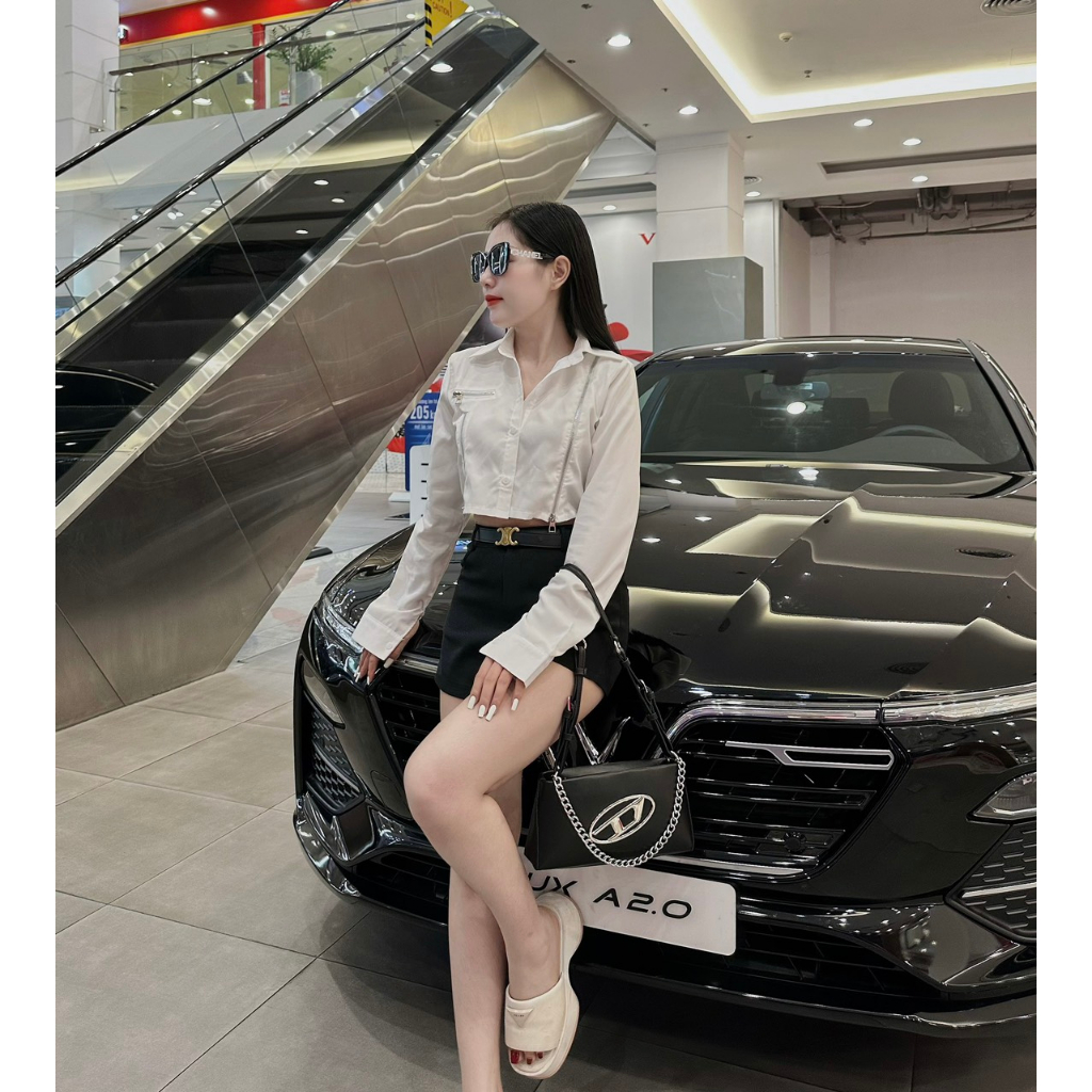 KẸP NÁCH CHỮ D TRƠN SIZE 22CM SẴN 3 MÀU ĐEN - TRẮNG - XANH