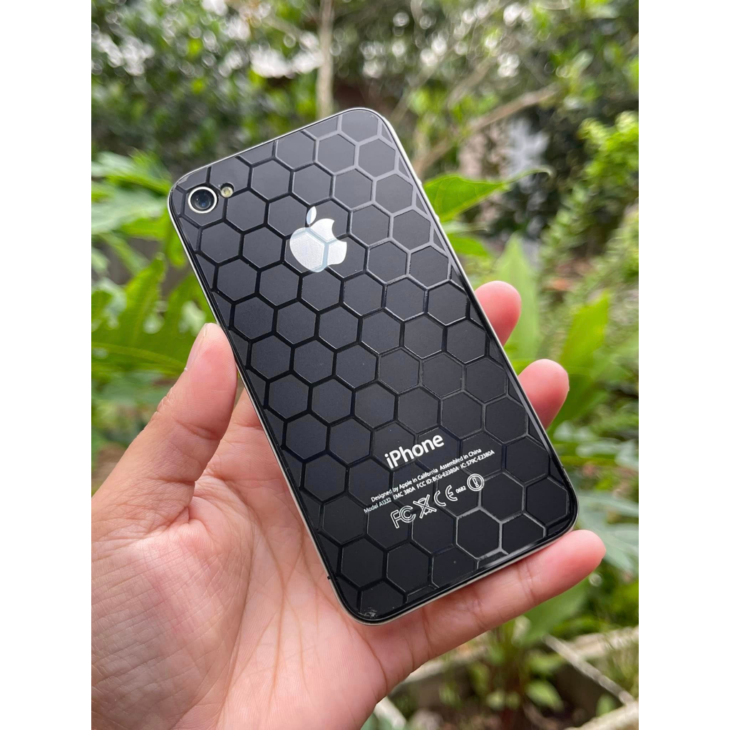 combo 2 bộ skin tổ ong iphone4s full viền