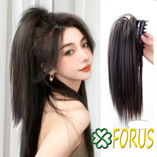 Búi giả đuôi gà dài 30cm B08C 😍FREESHIP😍 tóc giả Y2K, tóc giả đuôi gà, búi tóc giả nữ, búi ngoạm tóc giả Sỉ 35k