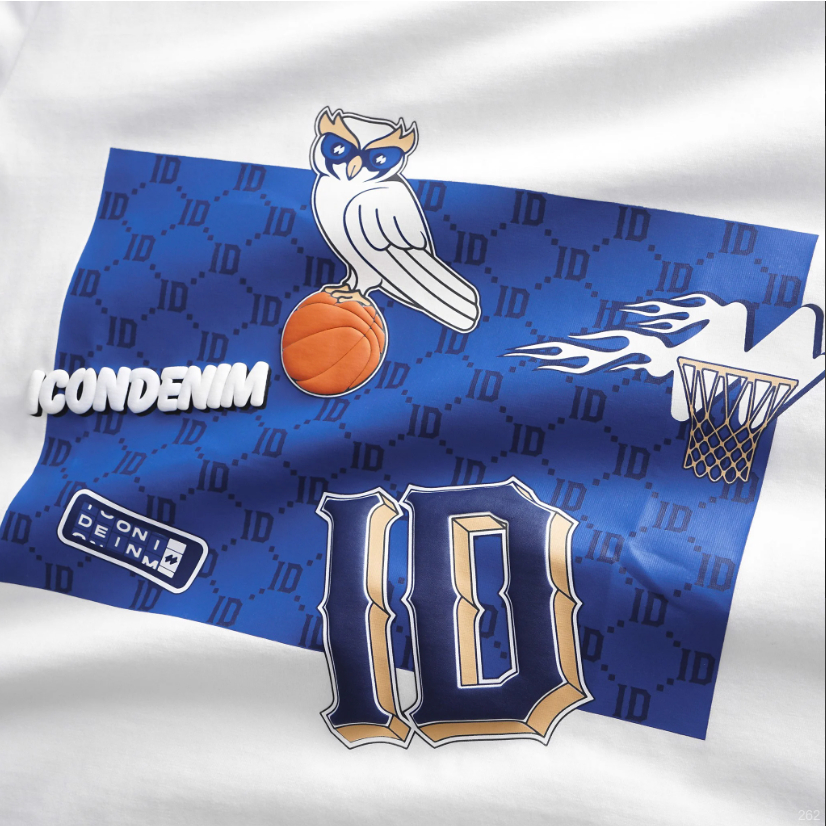 Áo thun nam ICONDENIM Basketball Combines chất Cotton dày dặn thoáng mát - ATID0262