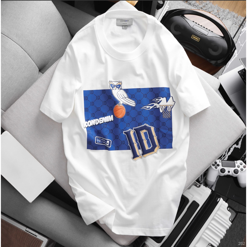 Áo thun nam ICONDENIM Basketball Combines chất Cotton dày dặn thoáng mát - ATID0262