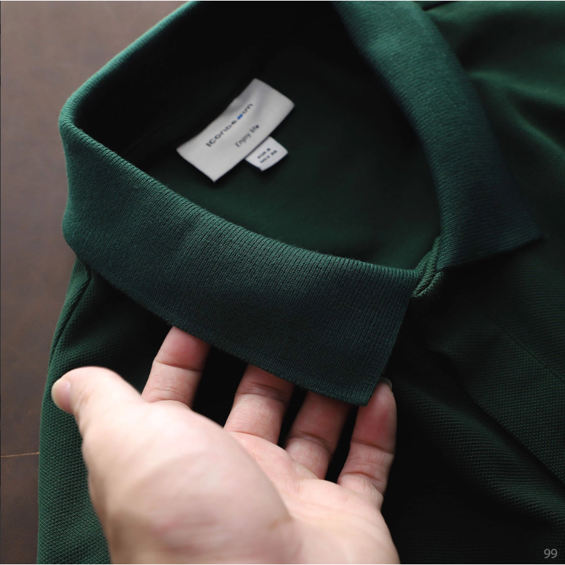 Áo thun nam Polo Basic ICDN Printed Form Slim chất Cotton mềm mịn co giãn 2 chiều - PLID0099