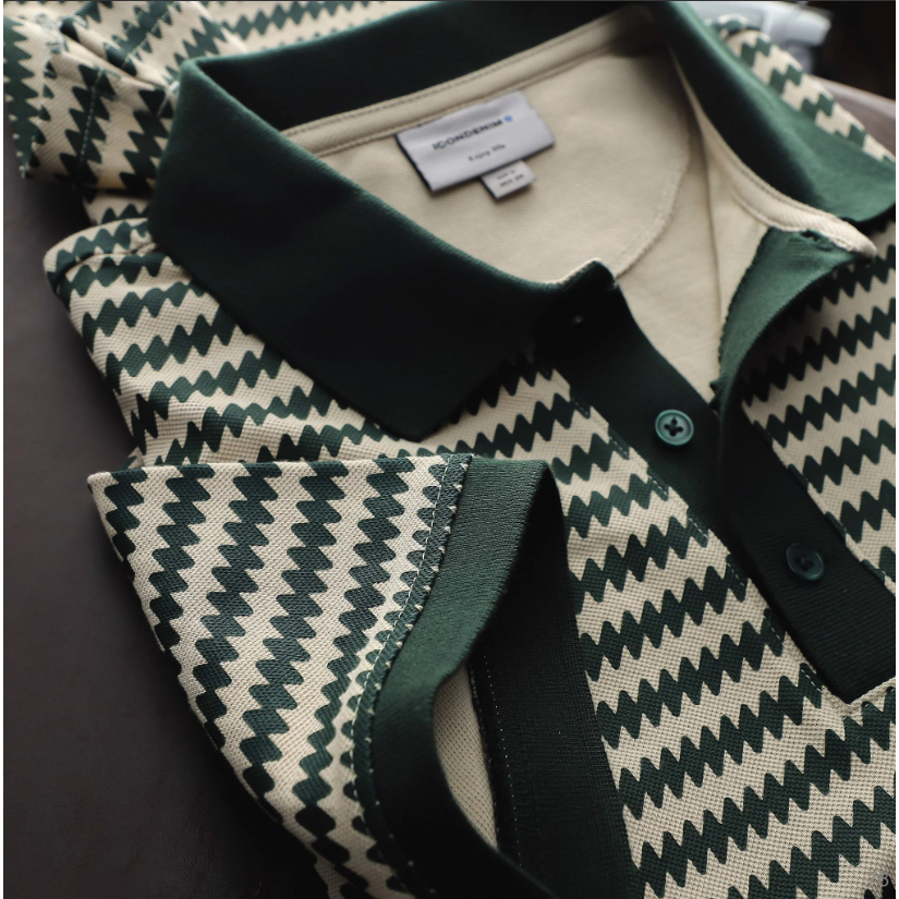 Áo thun nam Polo ICONDENIM Pattern chất cá sấu dày dặn hạn chế nhăn co giãn tốt - PLID0078