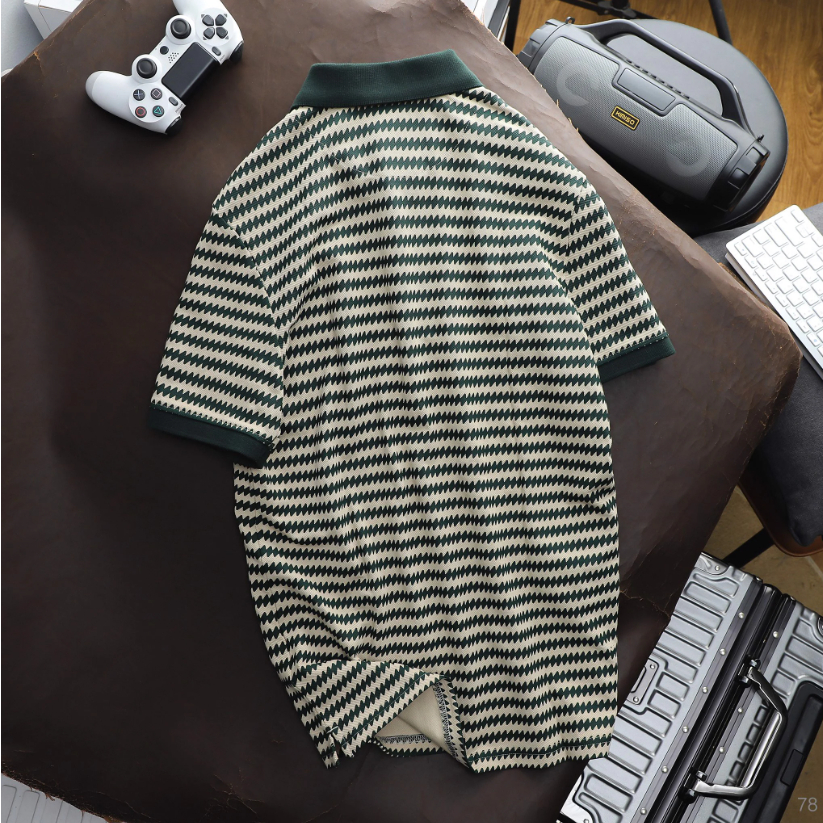 Áo thun nam Polo ICONDENIM Pattern chất cá sấu dày dặn hạn chế nhăn co giãn tốt - PLID0078