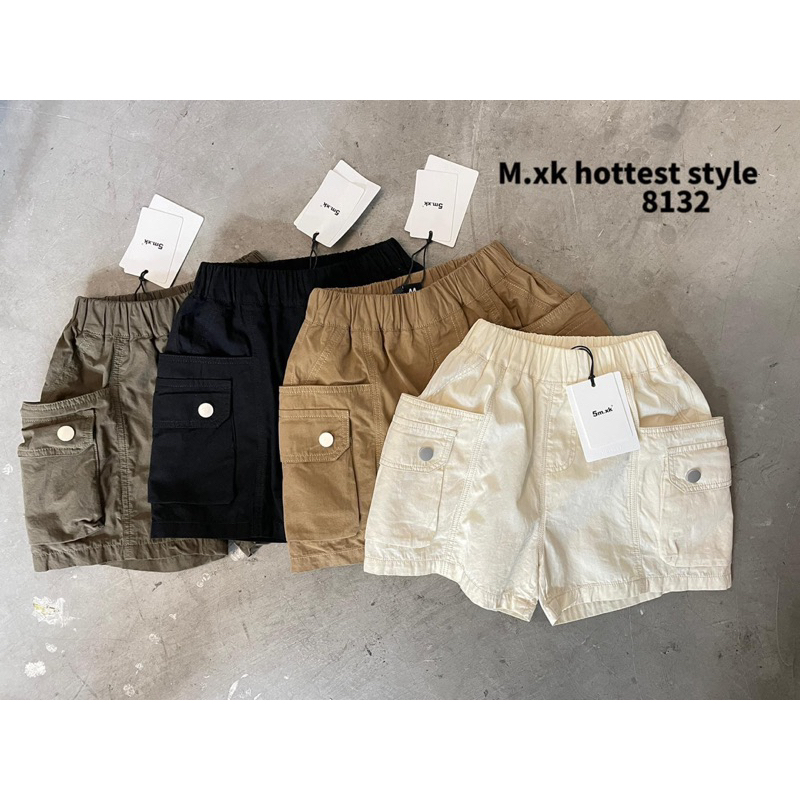 quần sọt kaki túi hộp cho bé