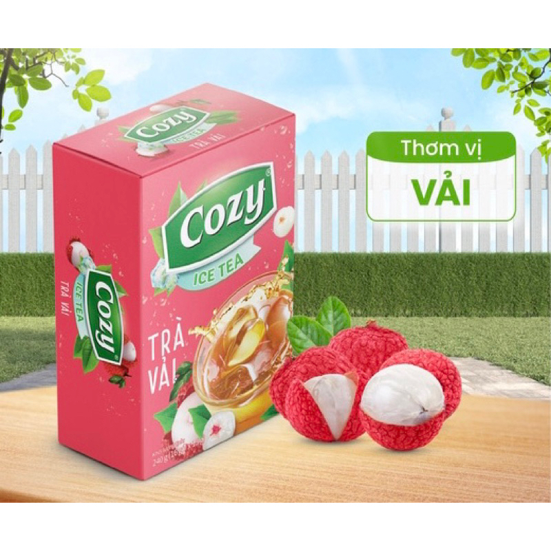 Trà Vải Hòa Tan Cozy 16 tép
