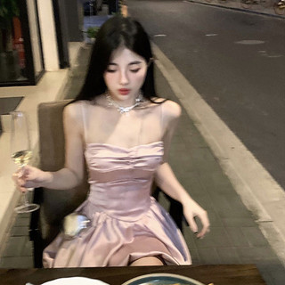 đầm lụa nhún xoè bồng bềnh