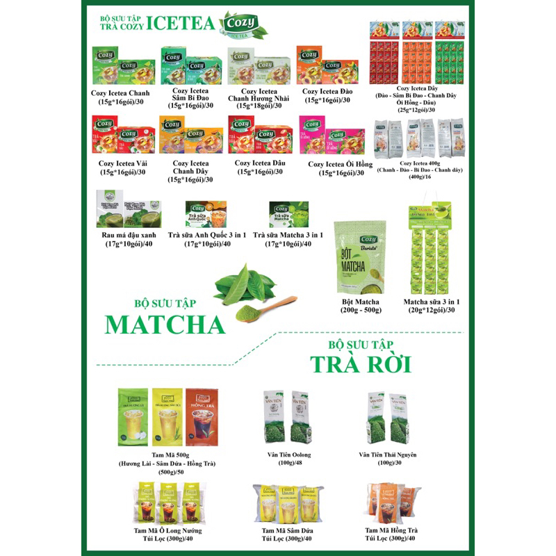 Trà Ổi Hồng Hoà Tan Cozy 16 tép*15gr