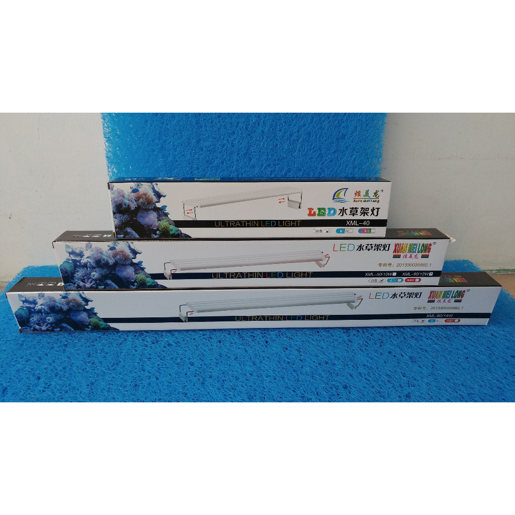 Đèn led siêu mỏng, tiết kiệm điện Xuanmeilong dùng cho hồ cá 80-90cm.
