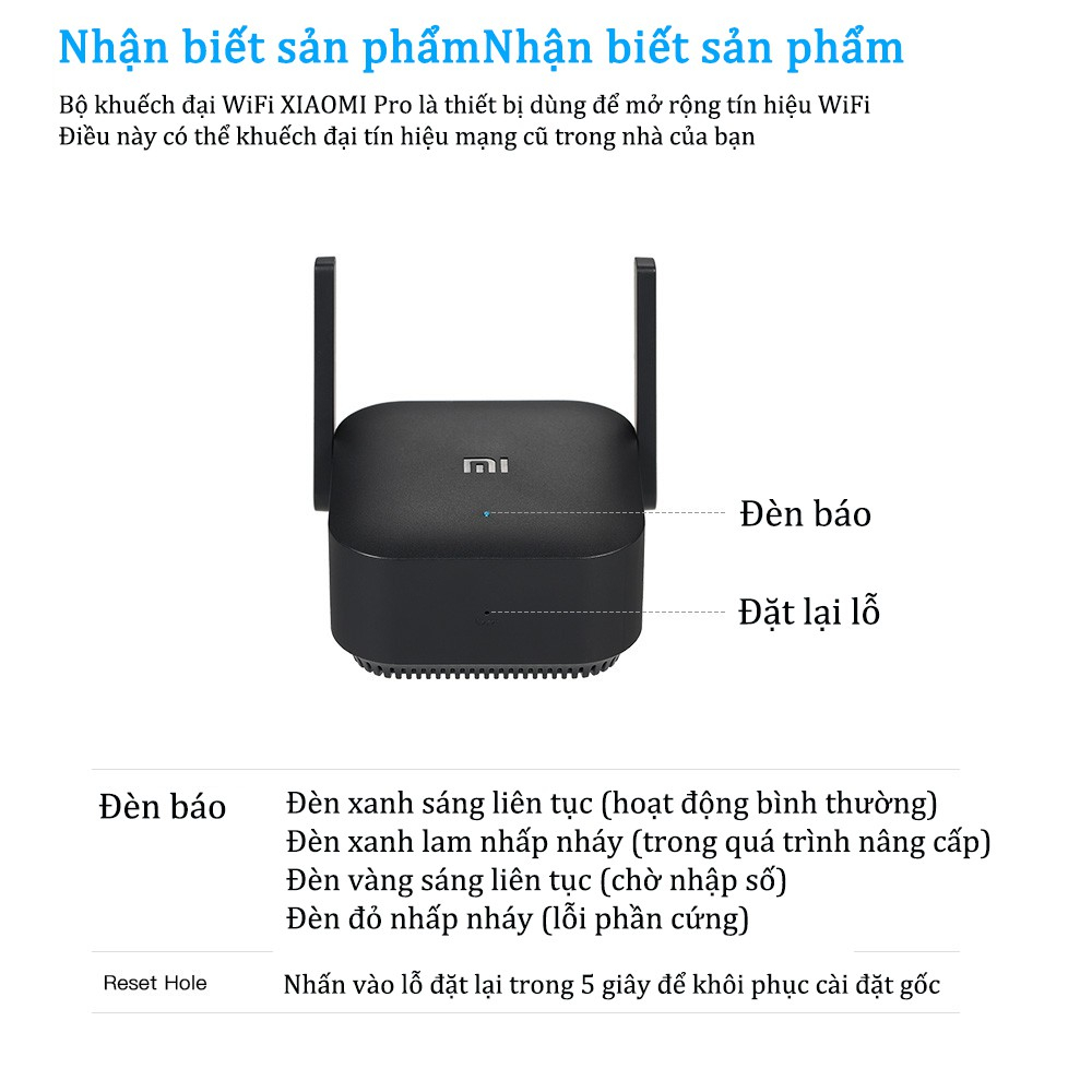 Kích sóng wifi Xiaomi Pro Mi Wifi Repeater Pro R03 phiên bản mới 300Mbps , Thiết bị mở rộng sóng wifi, Bảo hành 12 tháng | BigBuy360 - bigbuy360.vn